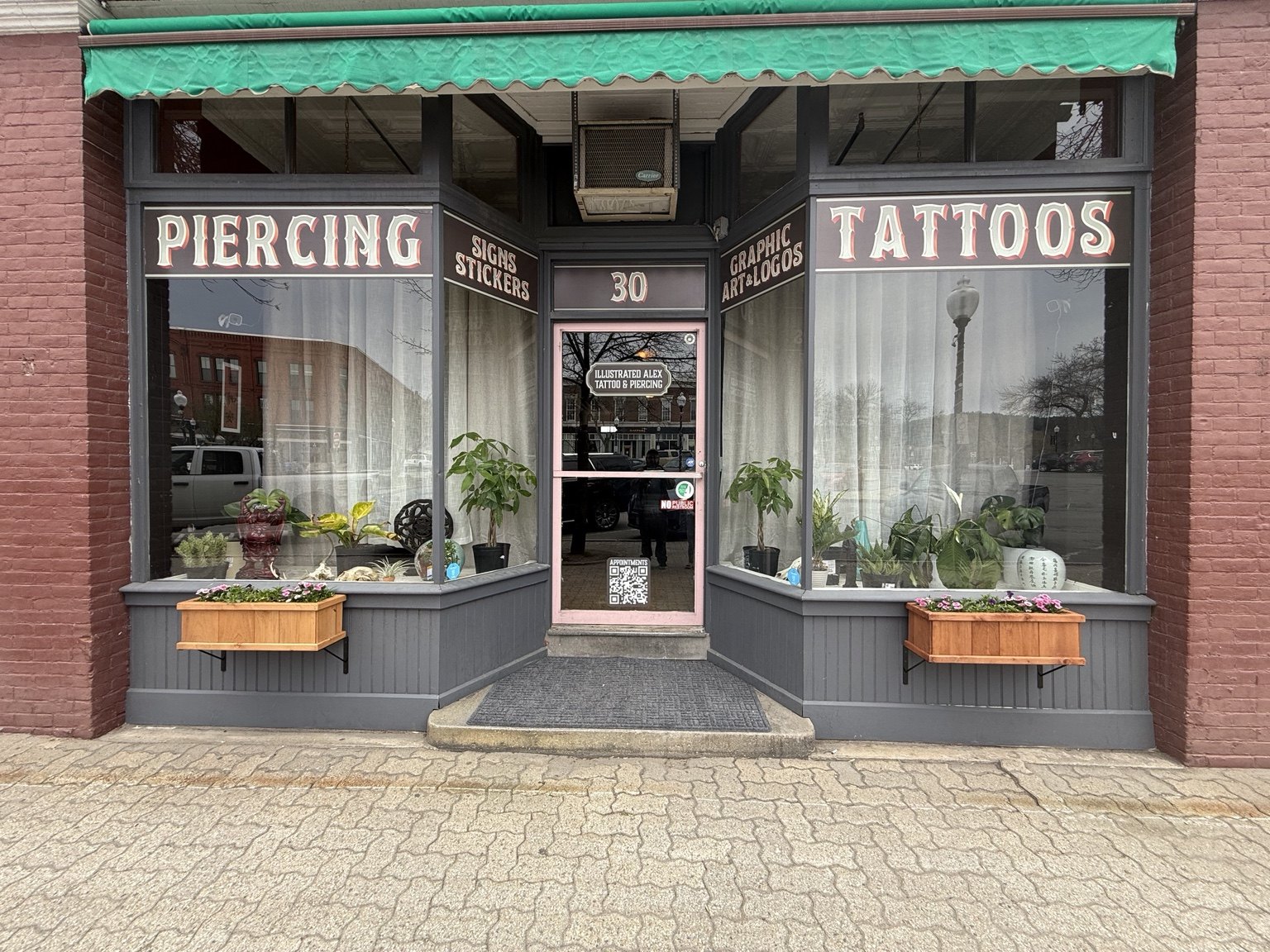 Illustrated Alex storefront